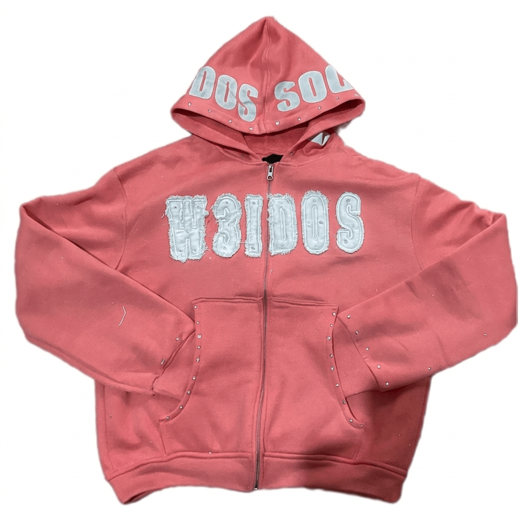 PINK W3IRDOS HOODIE