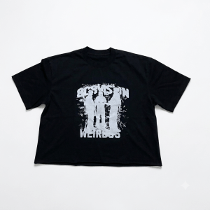 W3IRDOS Signature WEIRDO Crop Tee – Black