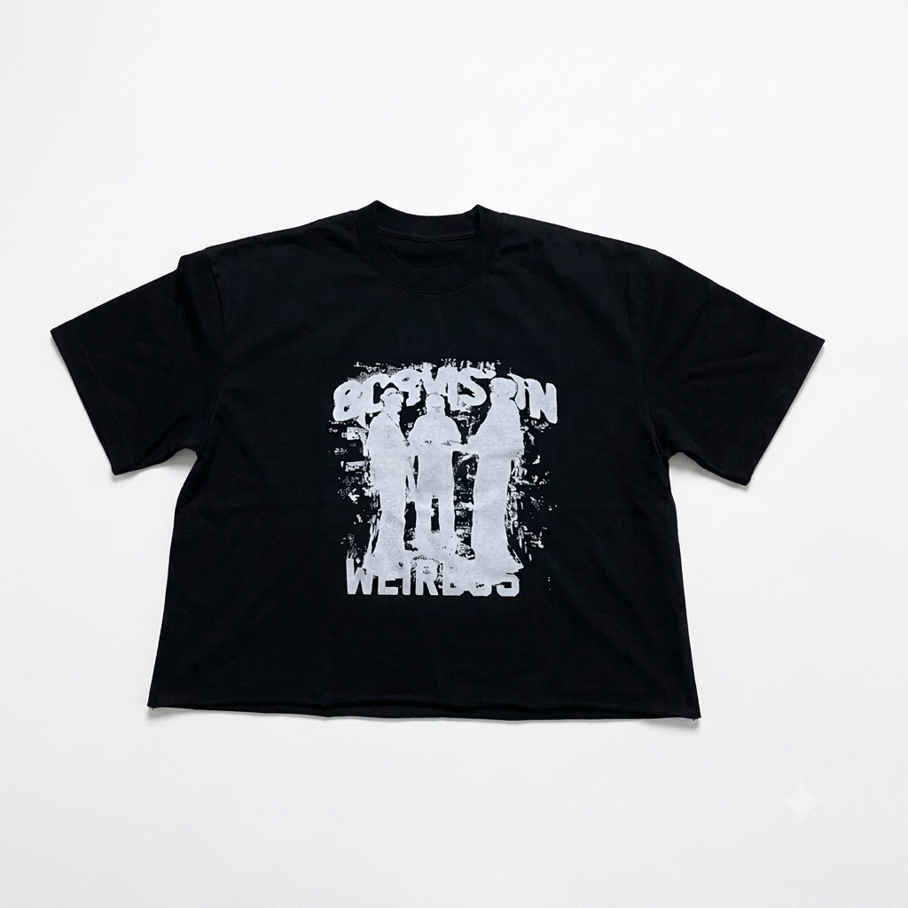 W3IRDOS Signature WEIRDO Crop Tee – Black